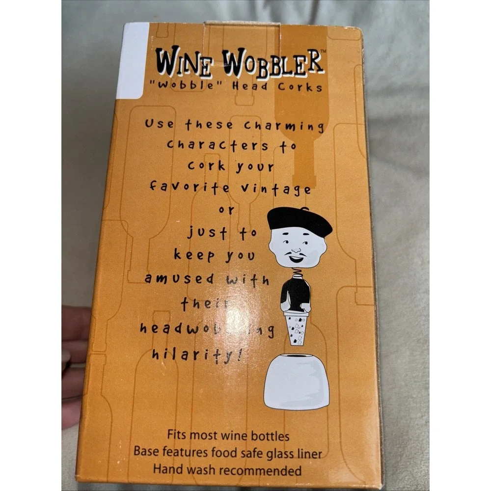 Wine Wobbler The‎ CHEF Bobble Head Wine Bottle Stopper Cork 3589